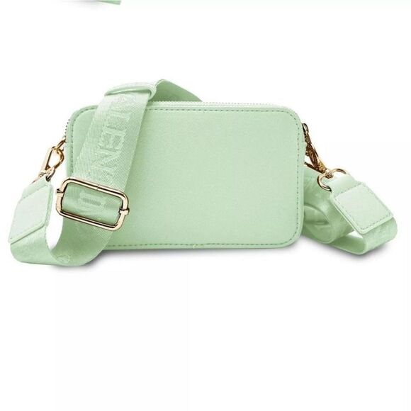NWT Valentino Orlandi Mint Green Double Zip Camera Bag - Picture 4 of 16